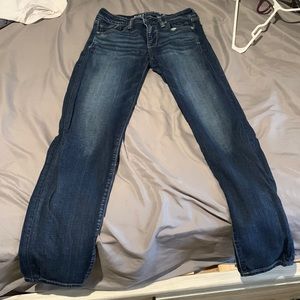 American Eagle dark wash medium rise skinny jeans Size 4
